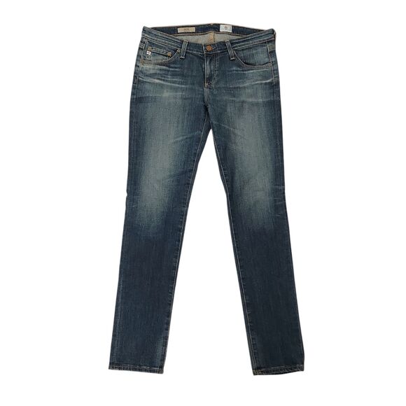 AG Adriano Goldschmied The Stilt Cigarette Leg Jeans Womens 28 Blue Stretch - Picture 1 of 11